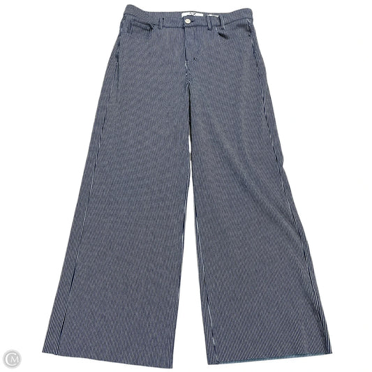 Jeans Wide Leg By Nic + Zoe In Blue & White, Size: 10