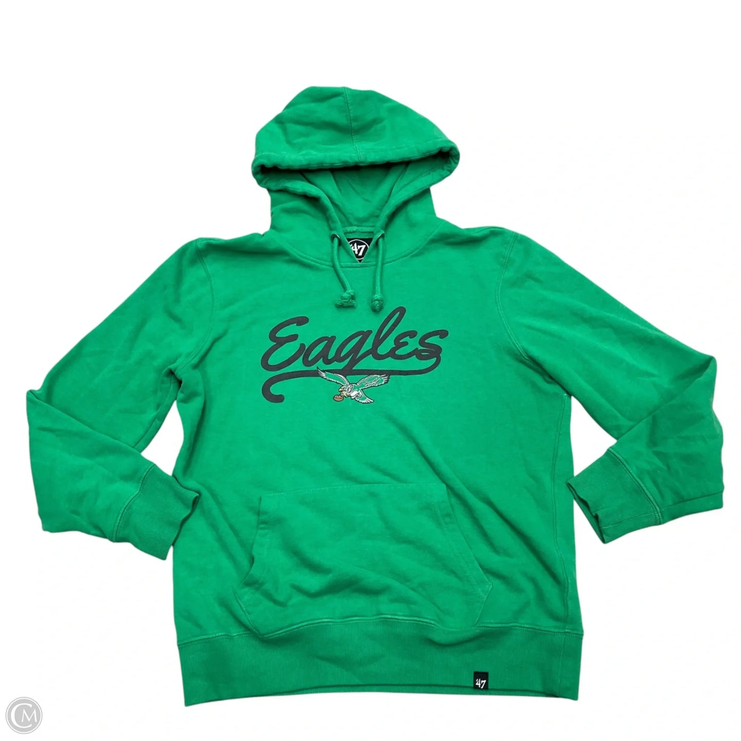 Sweatshirt Hoodie By Clothes Mentor In Green, Size: M