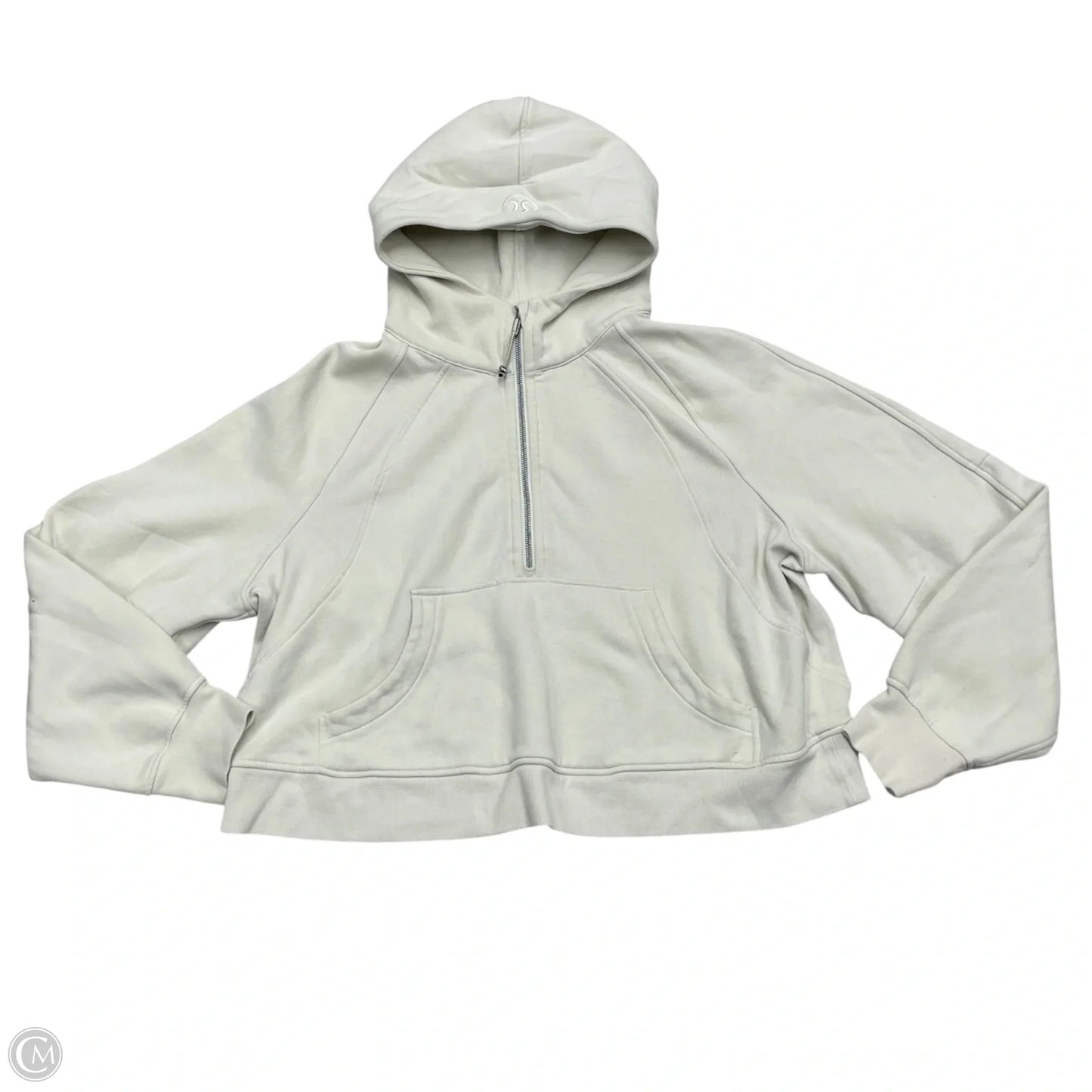 Athletic Sweatshirt Hoodie By Lululemon In Cream, Size: Xl