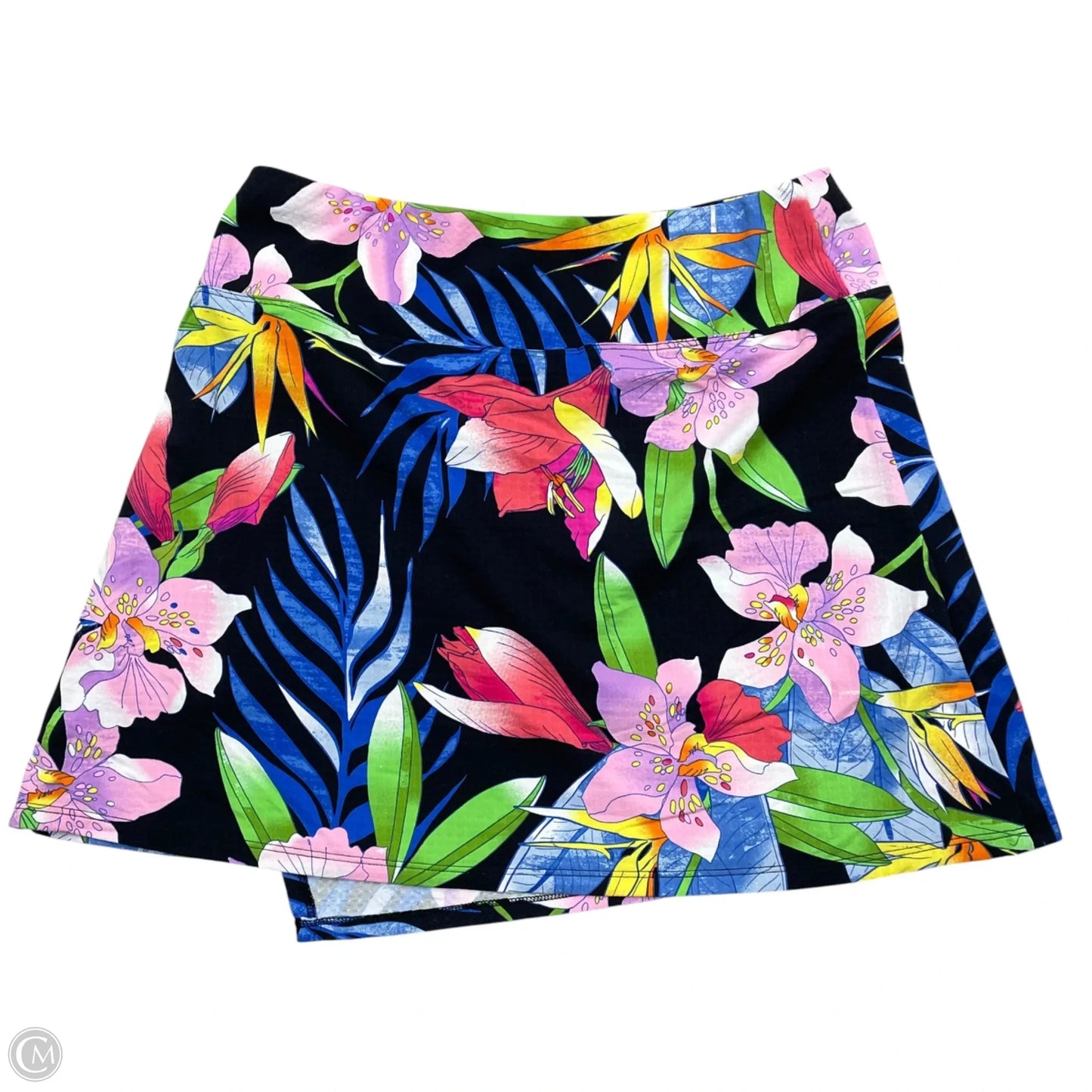 Athletic Skirt By Ibkul In Floral Print, Size: M