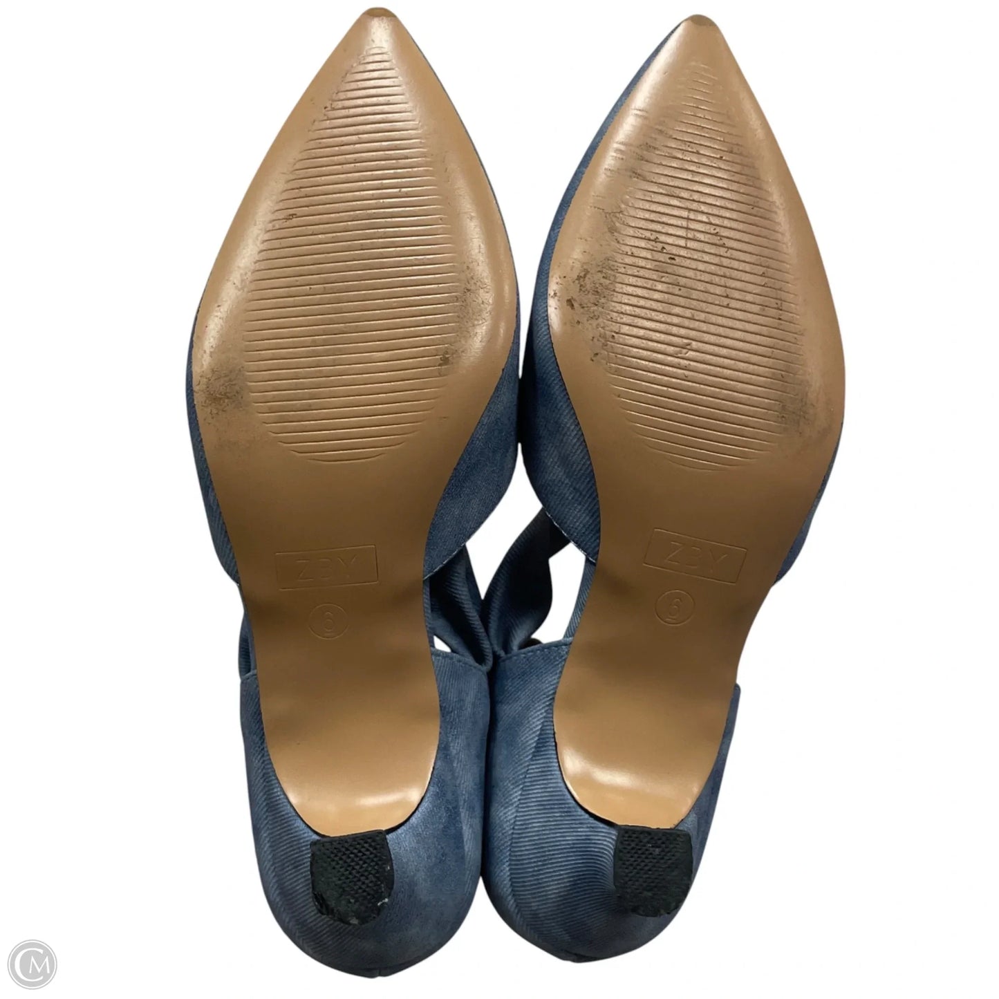 Shoes Heels Kitten In Blue, Size: 6