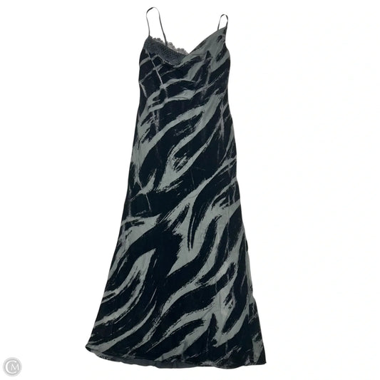 Dress Party Long By Anthropologie In Black & Grey, Size: Xs
