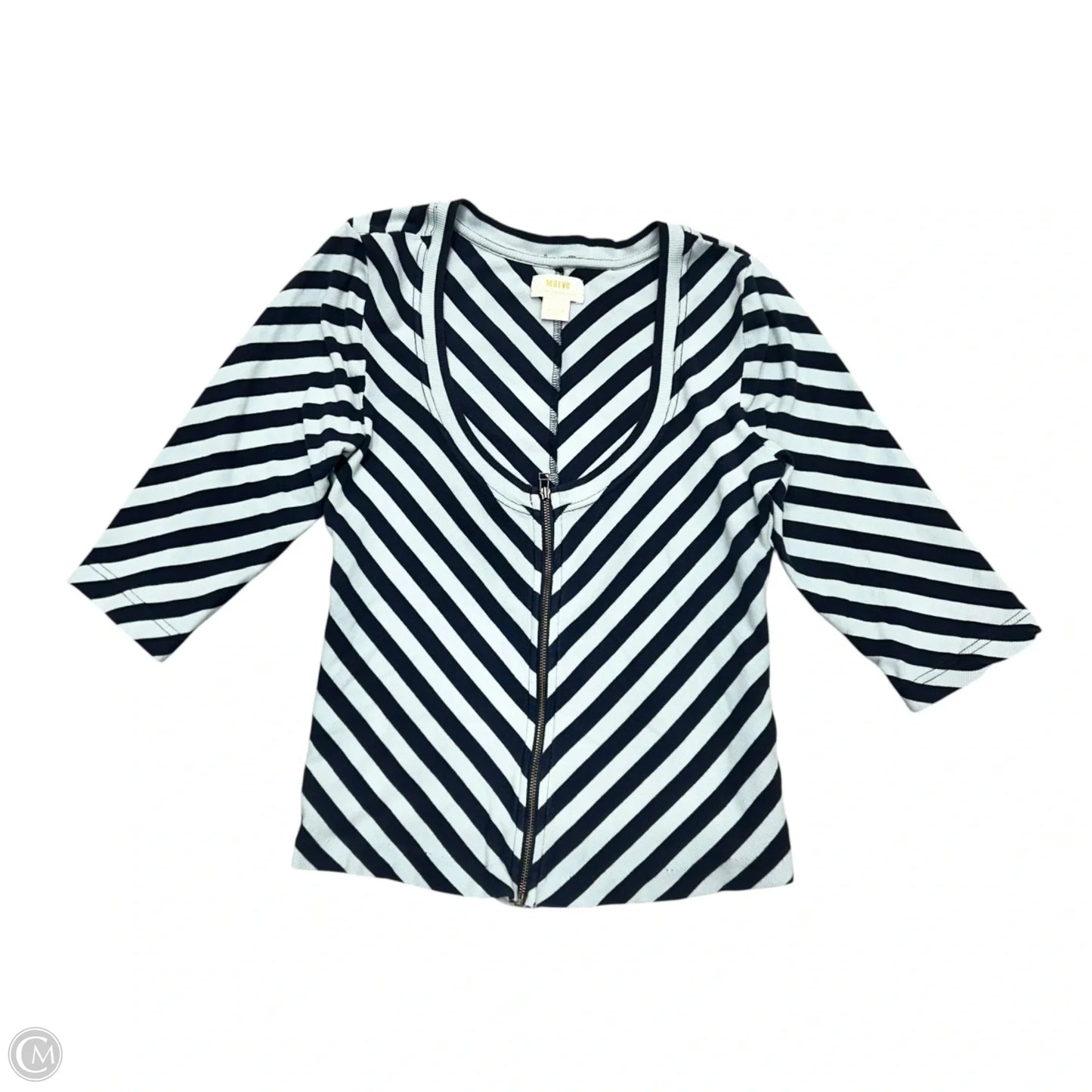 Top Short Sleeve By Maeve In Blue, Size: M
