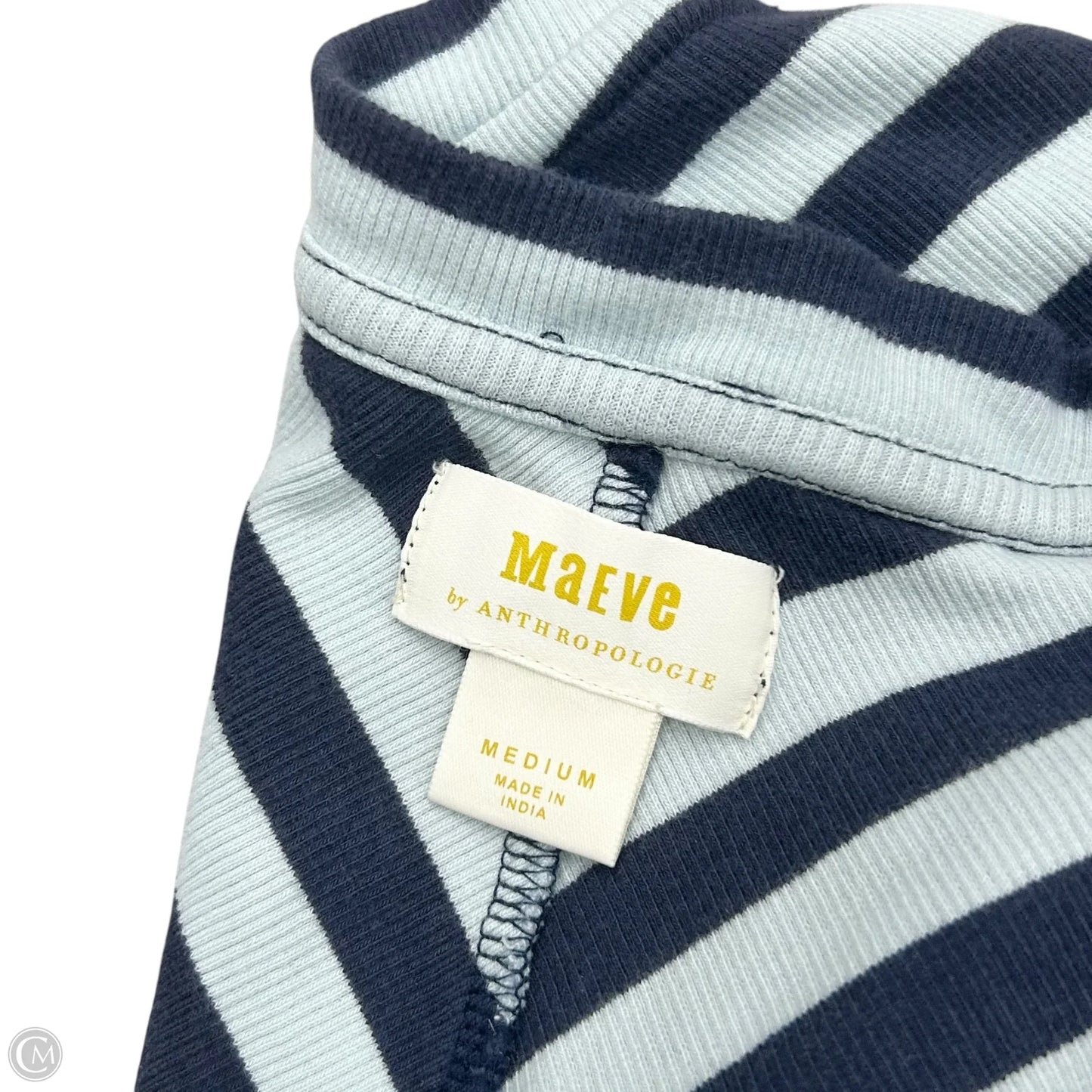 Top Short Sleeve By Maeve In Blue, Size: M