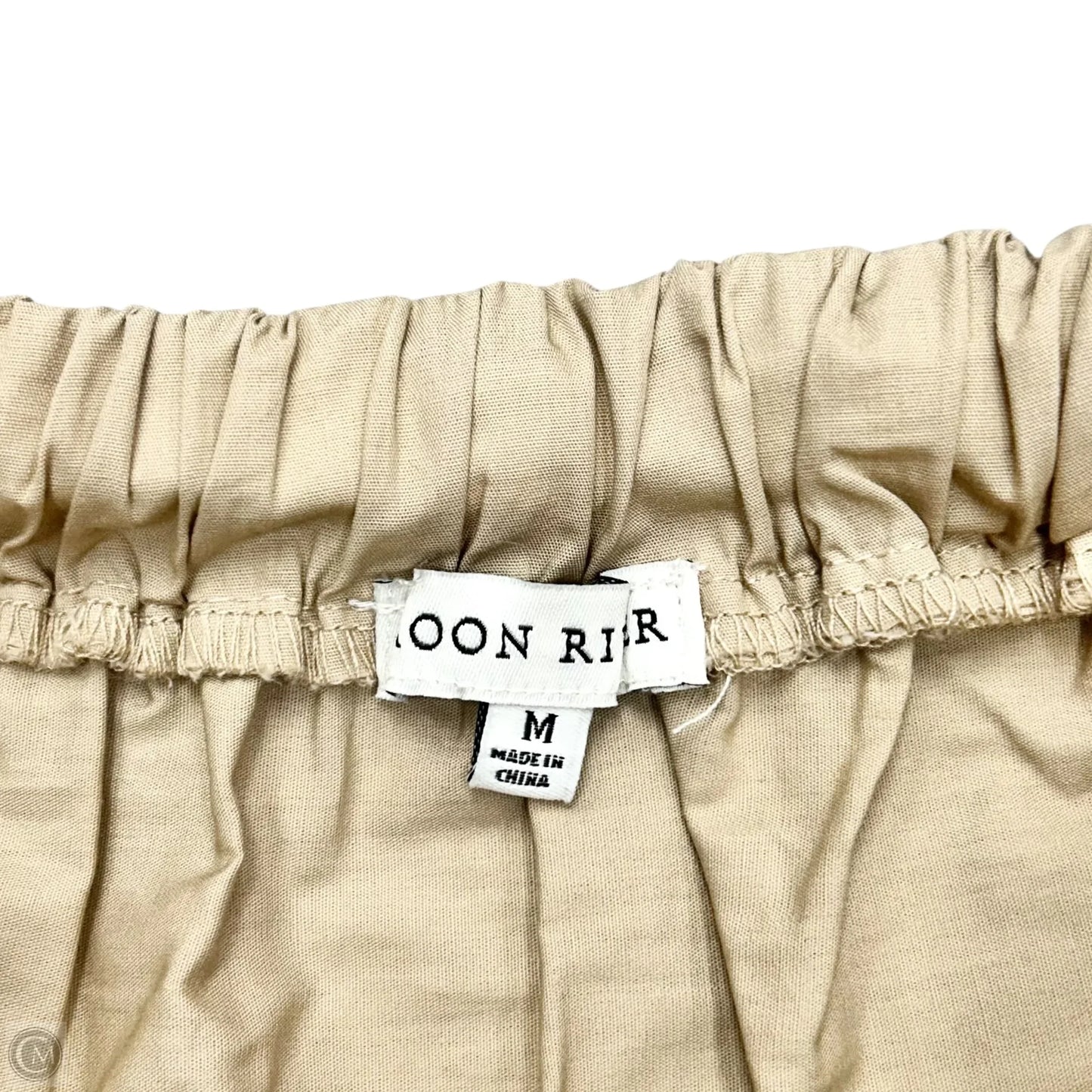 Skirt Maxi By Moon River In Tan & White, Size: M