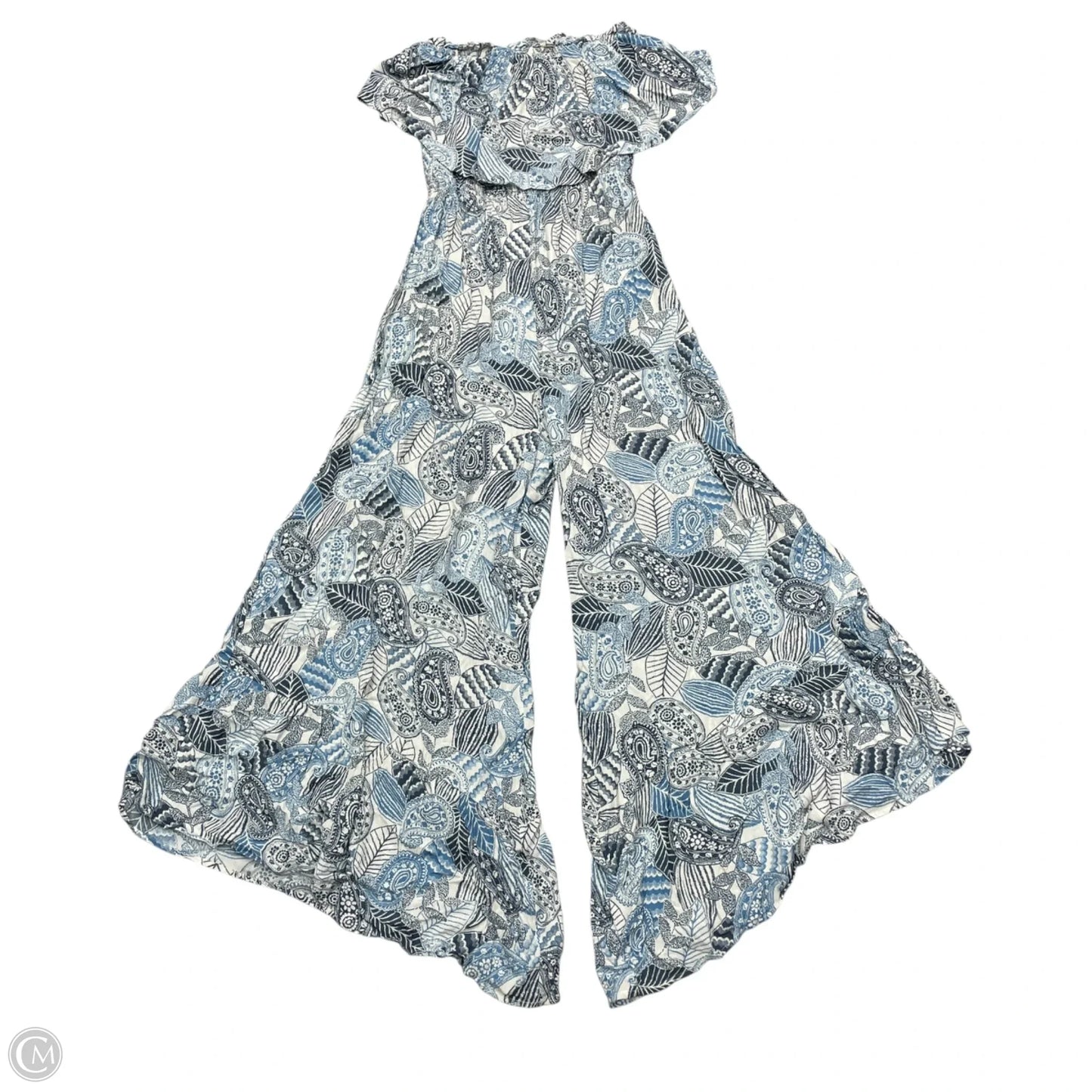 Jumpsuit By Illa Illa In Blue & White, Size: S