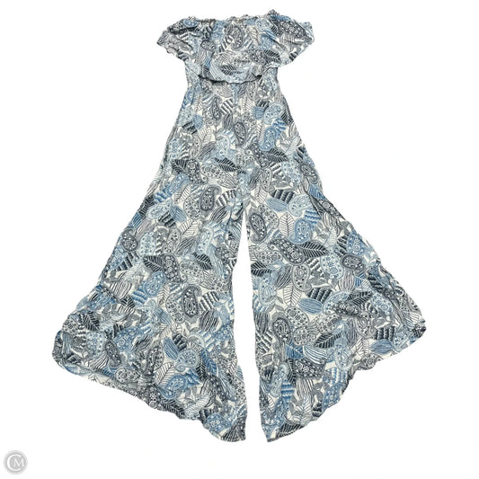 Jumpsuit By Illa Illa In Blue & White, Size: S