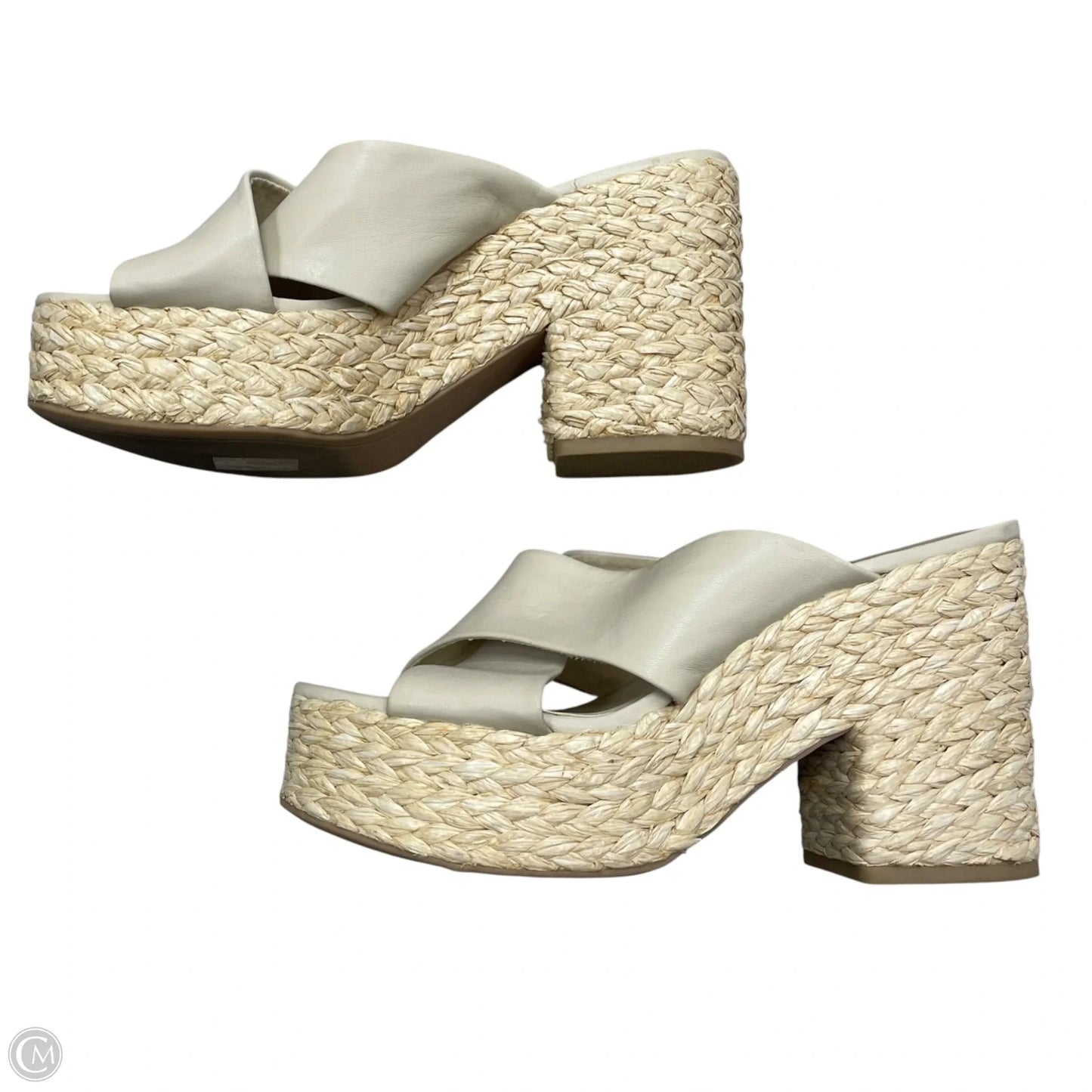 Sandals Heels Block By Dolce Vita In Cream, Size: 9.5