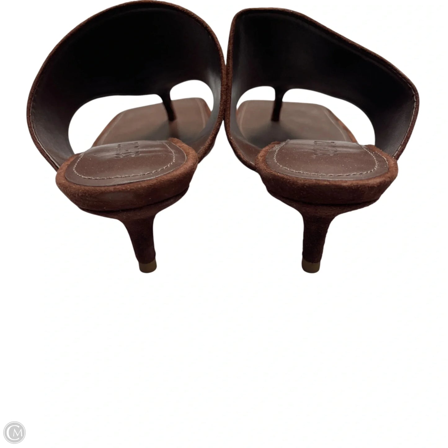 Sandals Heels Kitten By Schutz In Brown, Size: 6.5