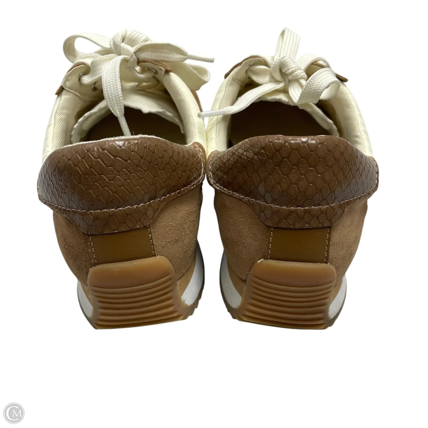 Shoes Sneakers By Dolce Vita In Brown & Cream, Size: 6.5