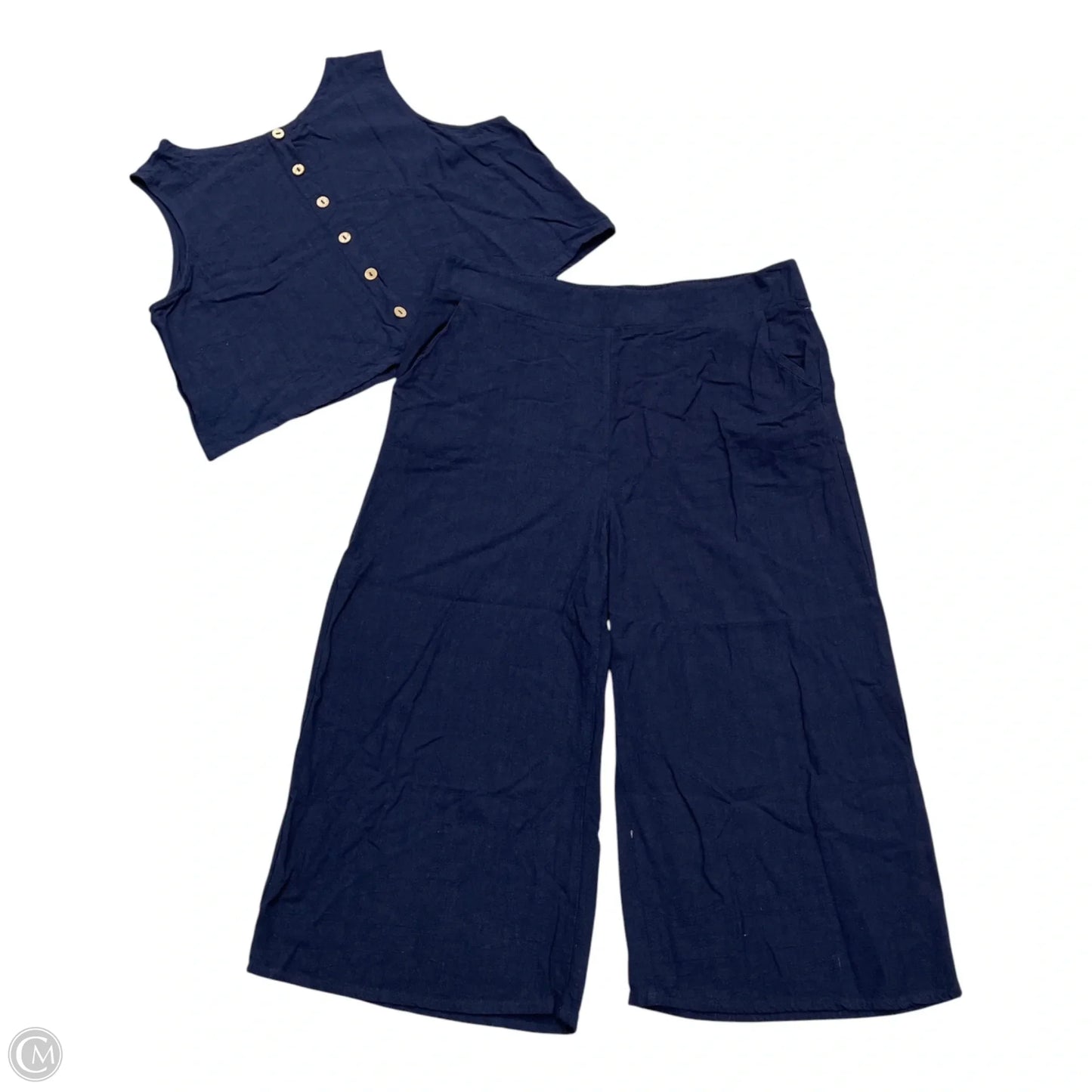 Pants Set 2pc By Anrabess In Navy, Size: Xl