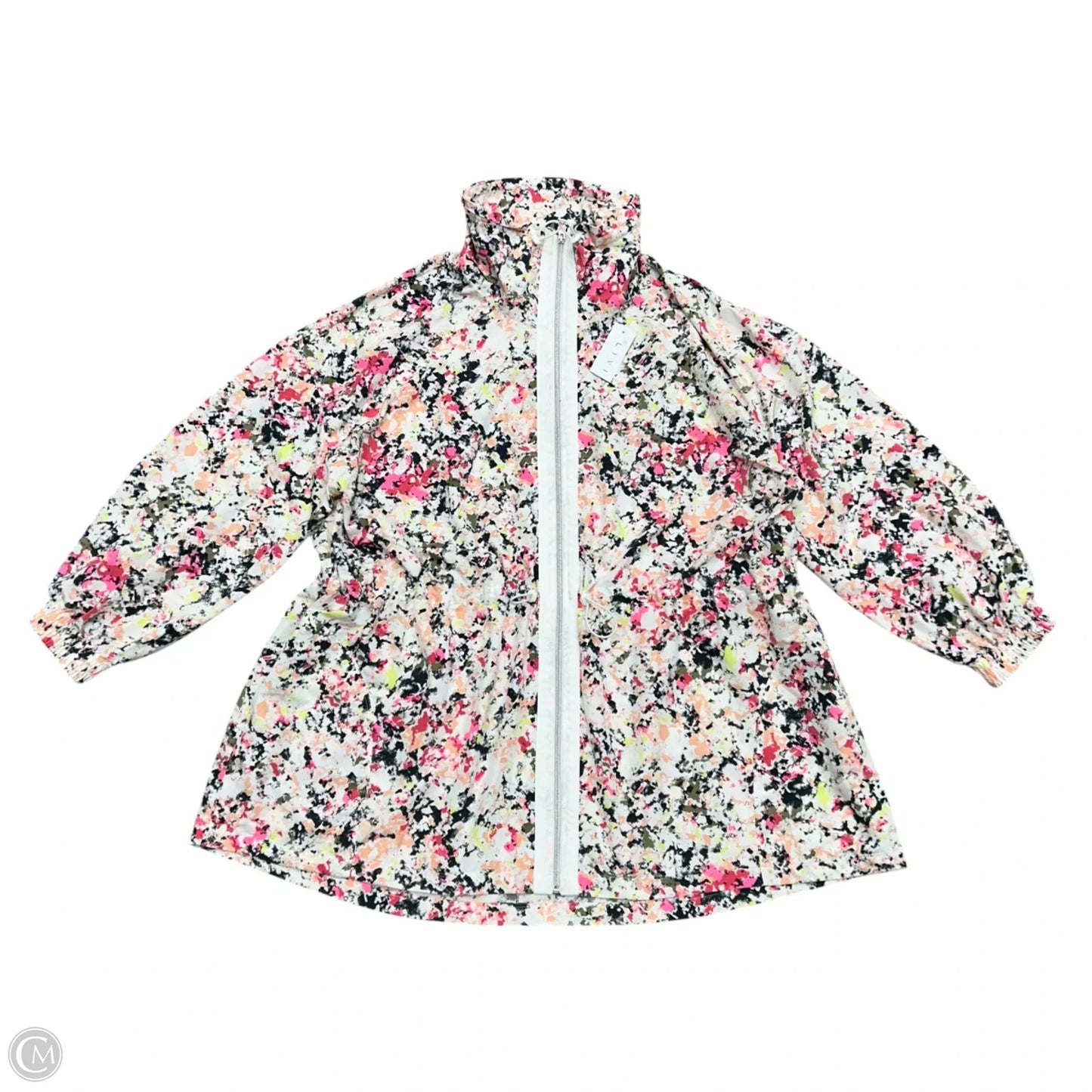 Athletic Jacket By Livi Active In Pink & White, Size: 3x