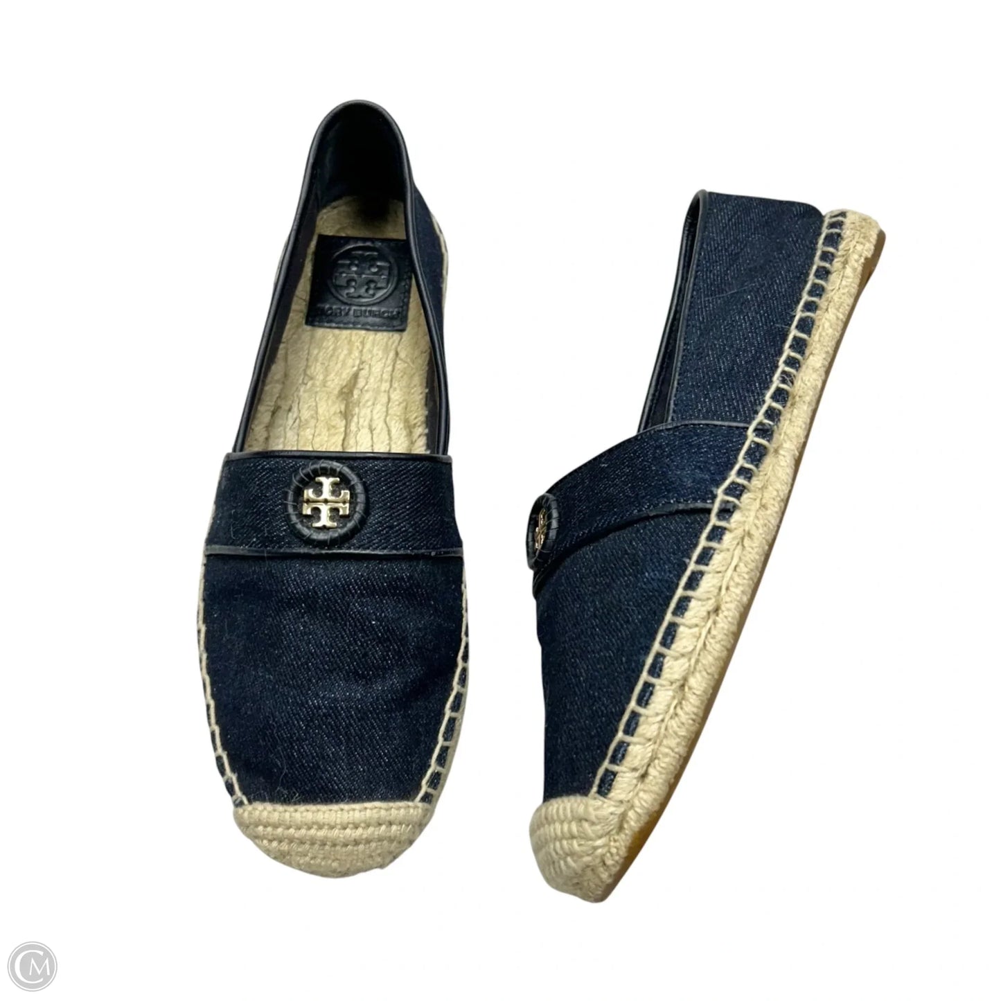 Shoes Designer By Tory Burch In Blue Denim, Size: 6.5