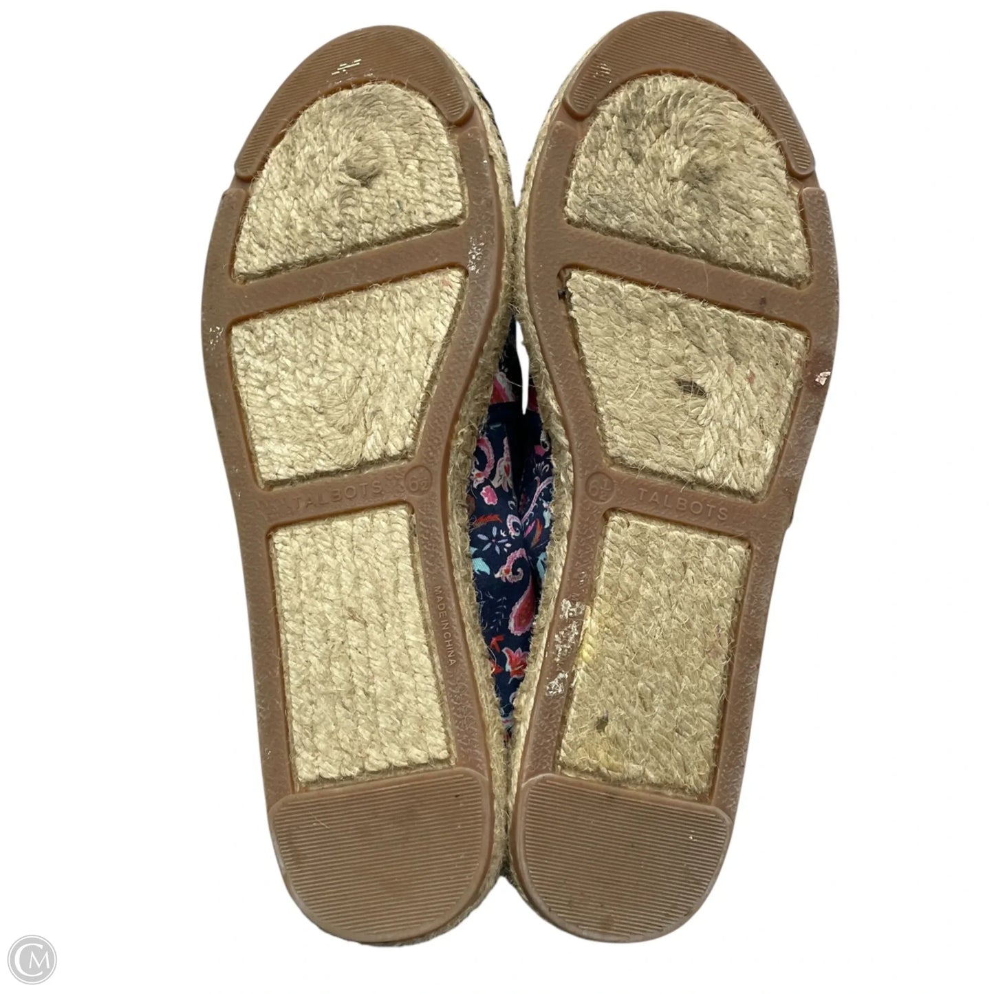Shoes Flats By Talbots In Blue & Pink, Size: 6.5