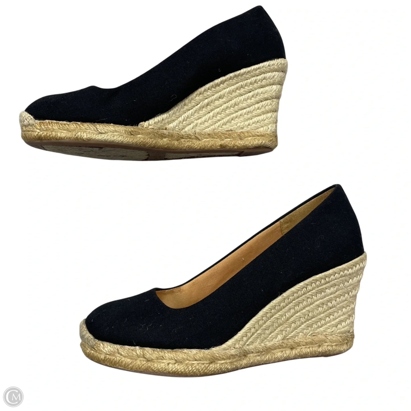 Shoes Heels Wedge By J. Crew In Black & Tan, Size: 6
