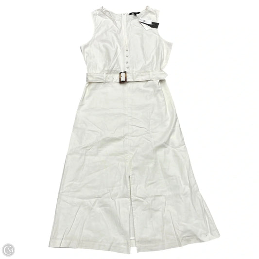 Dress Casual Midi By Banana Republic In White, Size: S