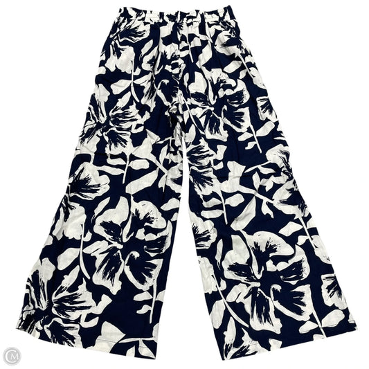 Pants Wide Leg By Calypso St Barth In Blue & White, Size: S
