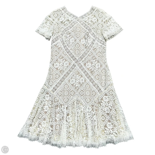 Dress Designer By Tadashi Shoji In White, Size: L