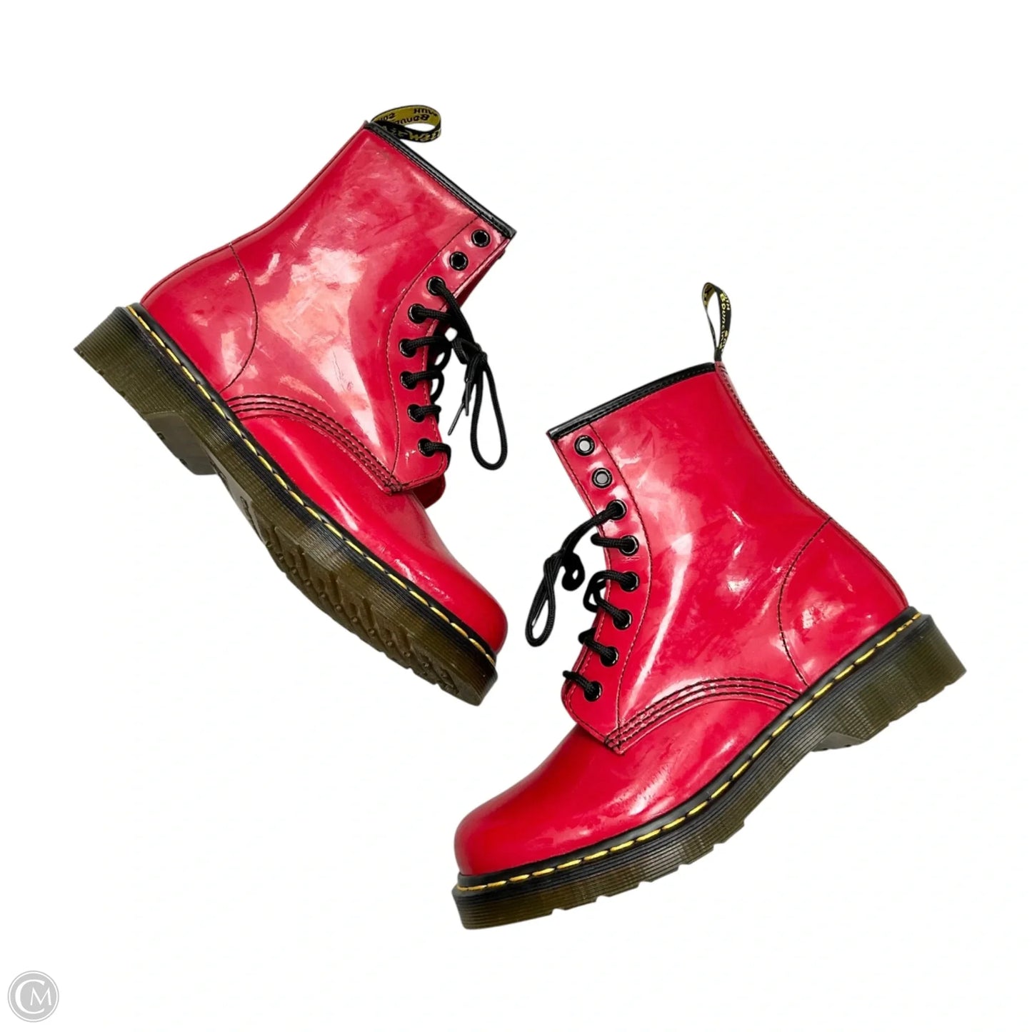 Boots Combat By Dr Martens In Red, Size: 7