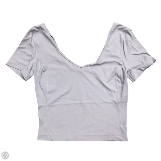 Athletic Top Short Sleeve By Lululemon In Purple, Size: S