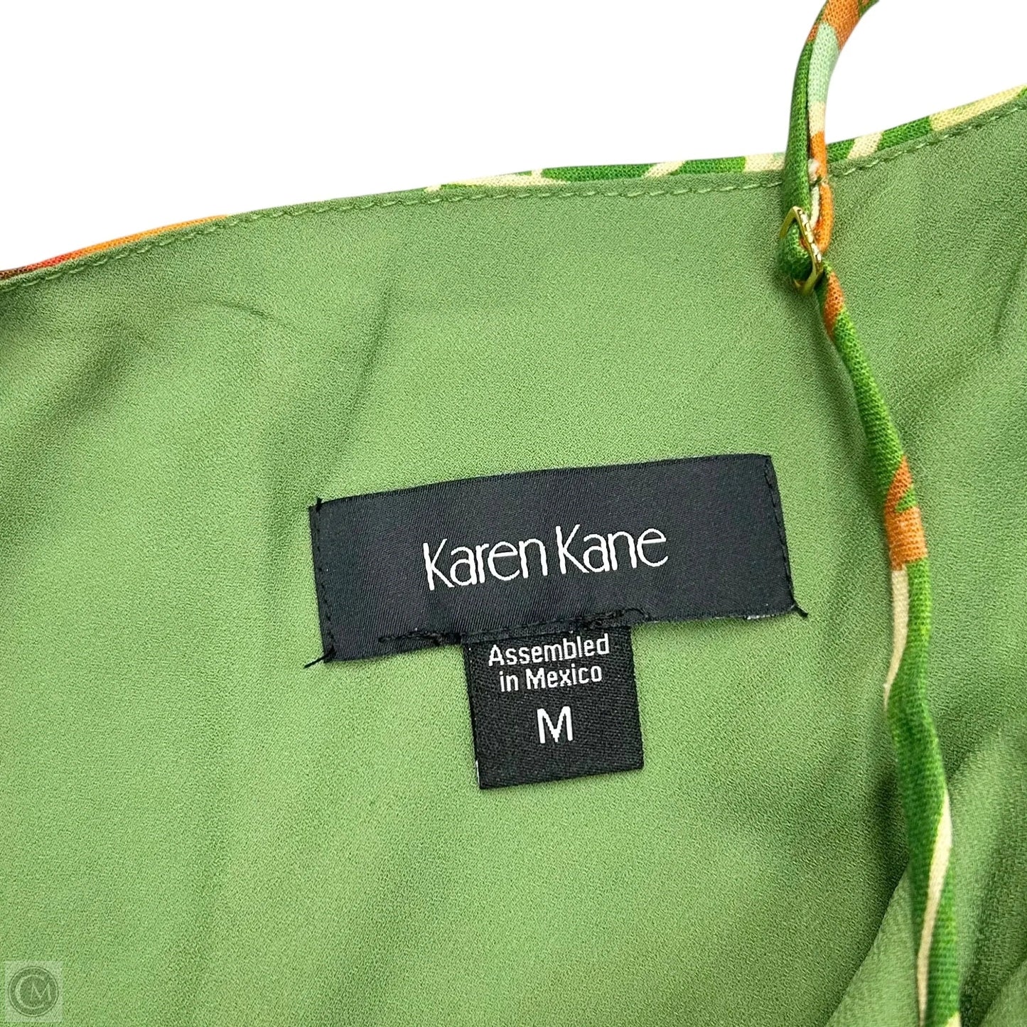 Dress Casual Maxi By Karen Kane In Green & Orange, Size: M