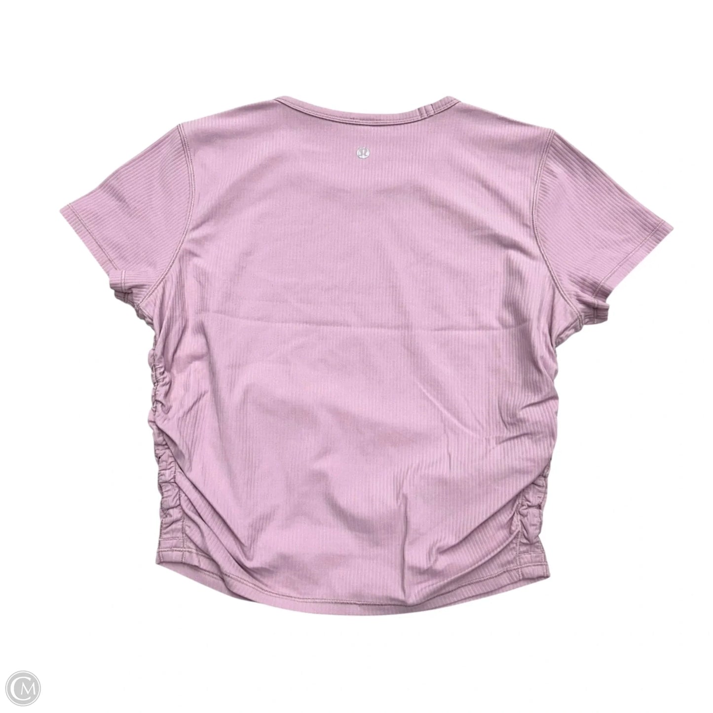 Athletic Top Short Sleeve By Lululemon In Purple, Size: M