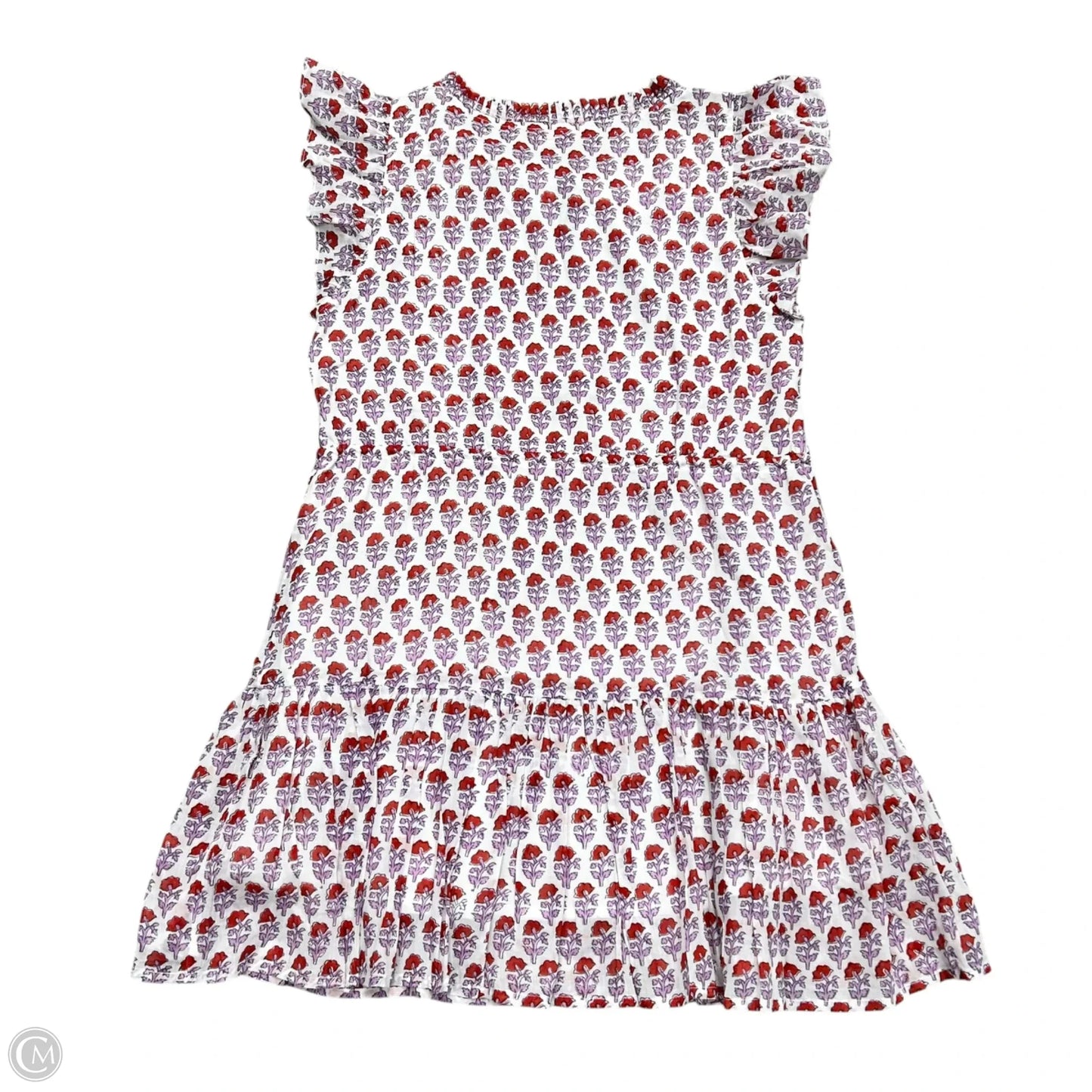 Dress Casual Short By Oliphant In Purple & Red, Size: S