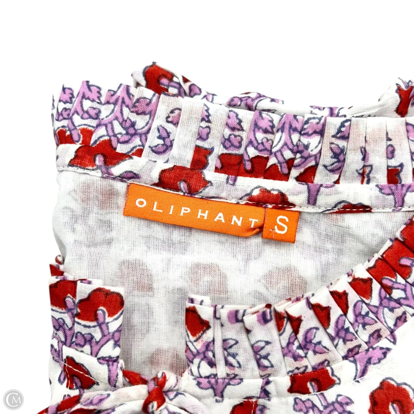 Dress Casual Short By Oliphant In Purple & Red, Size: S