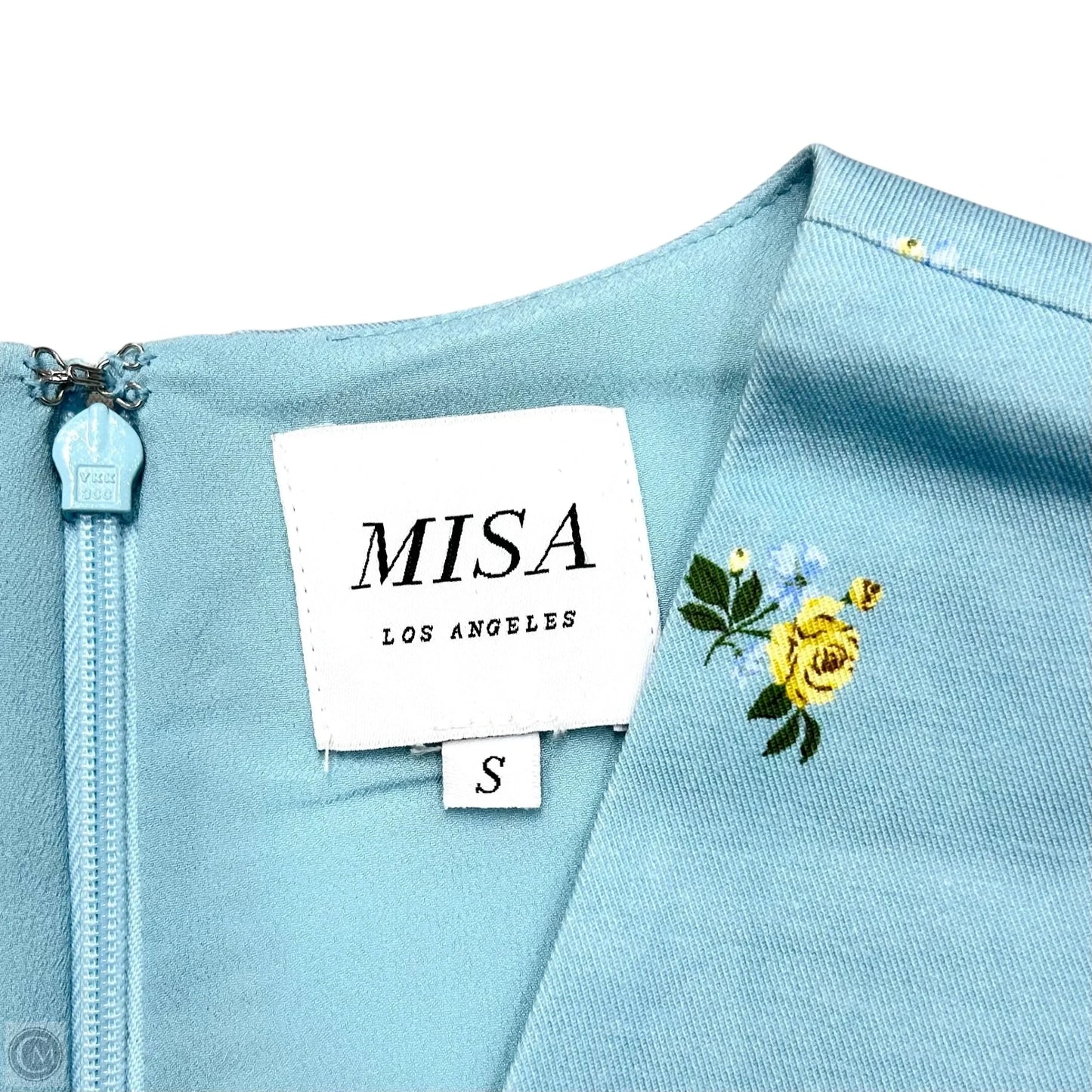 Dress Designer By Misa In Blue & Yellow, Size: S