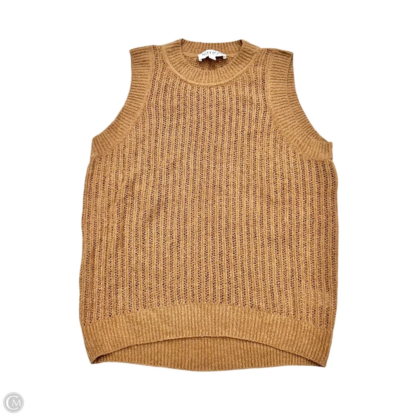 Sweater Short Sleeve By Nation Ltd In Tan, Size: Xs