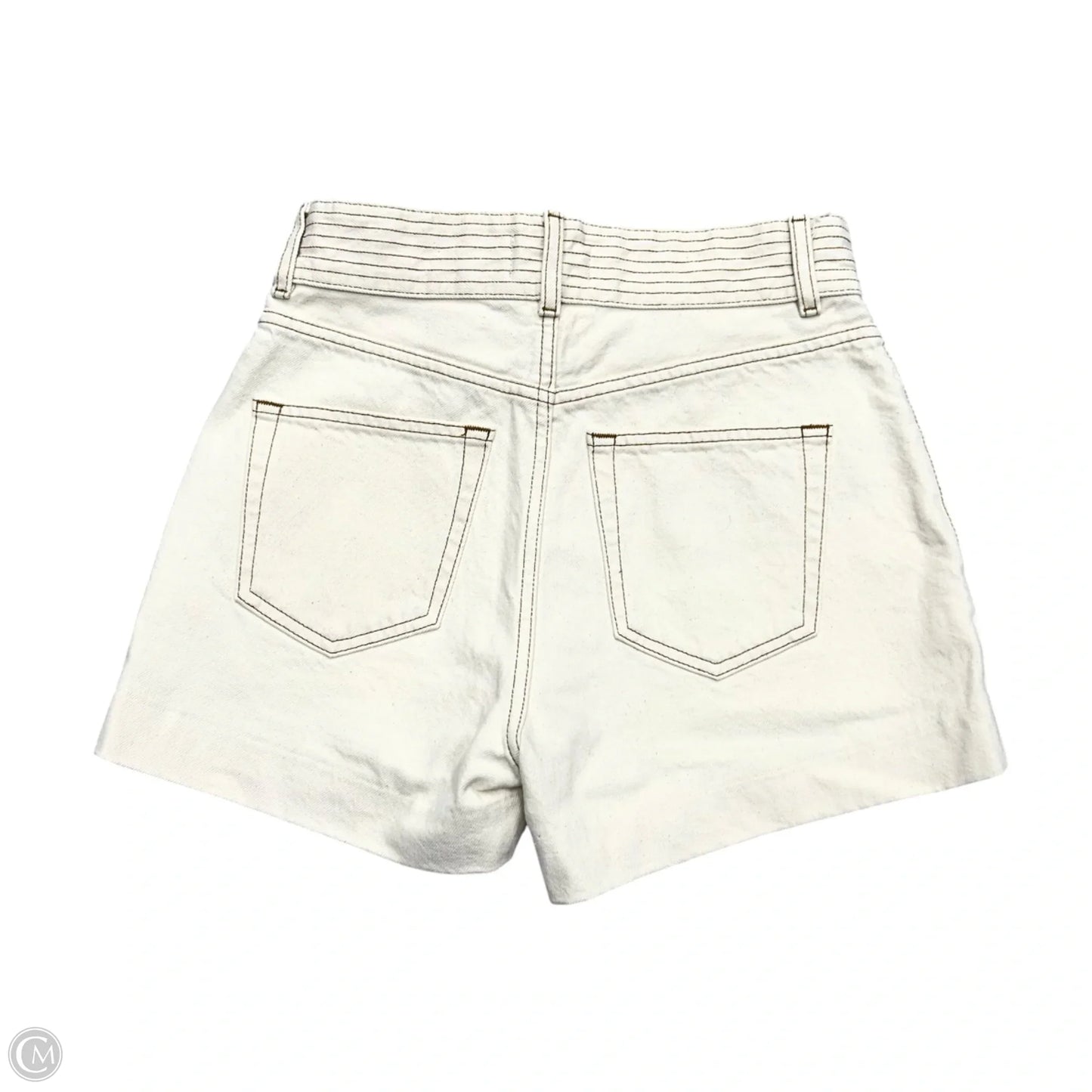 Shorts By Frame In Cream Denim, Size: 0
