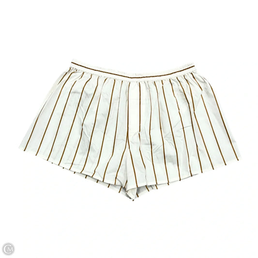 Shorts By Staud In Tan & White, Size: Xs