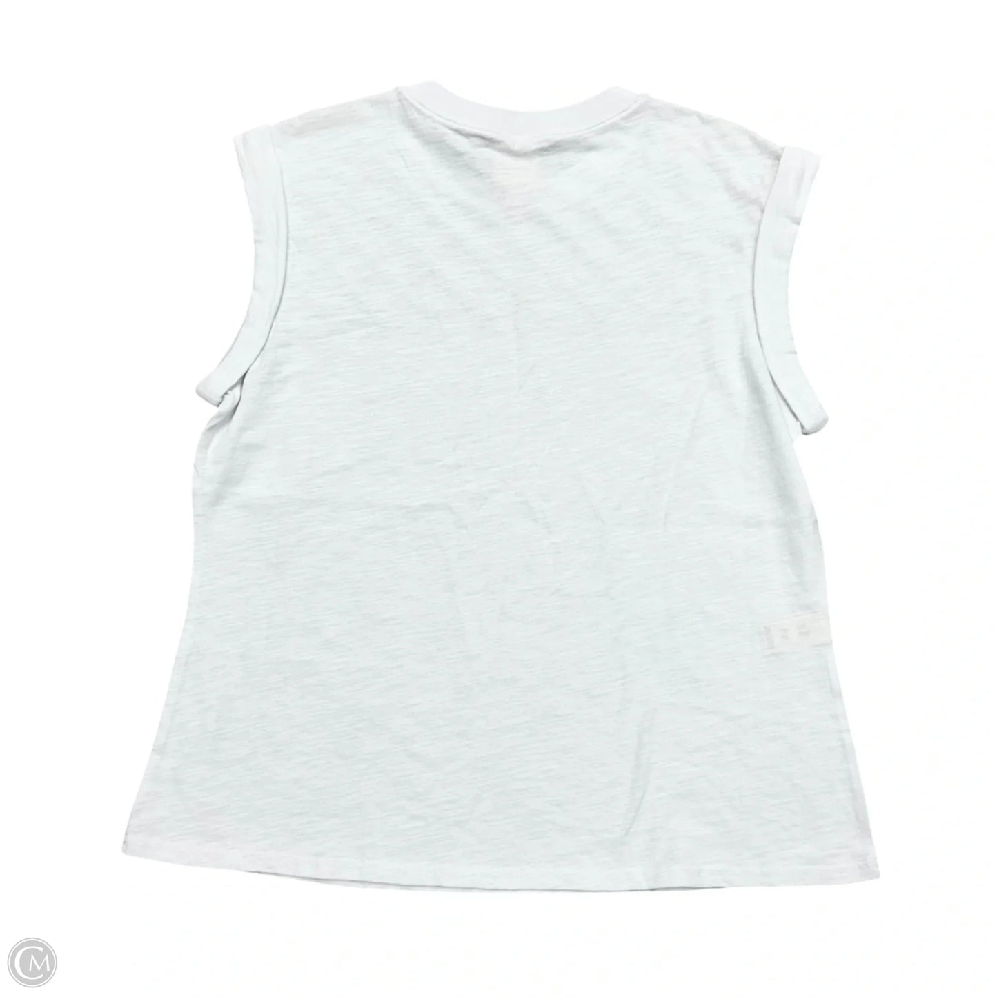 Top Short Sleeve By Cinc A Sept In Silver & White, Size: S