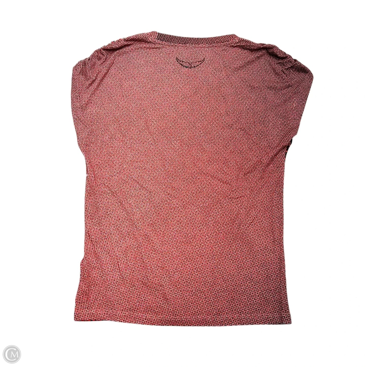 Top Short Sleeve By Zadig And Voltaire In Black & Red, Size: Xs