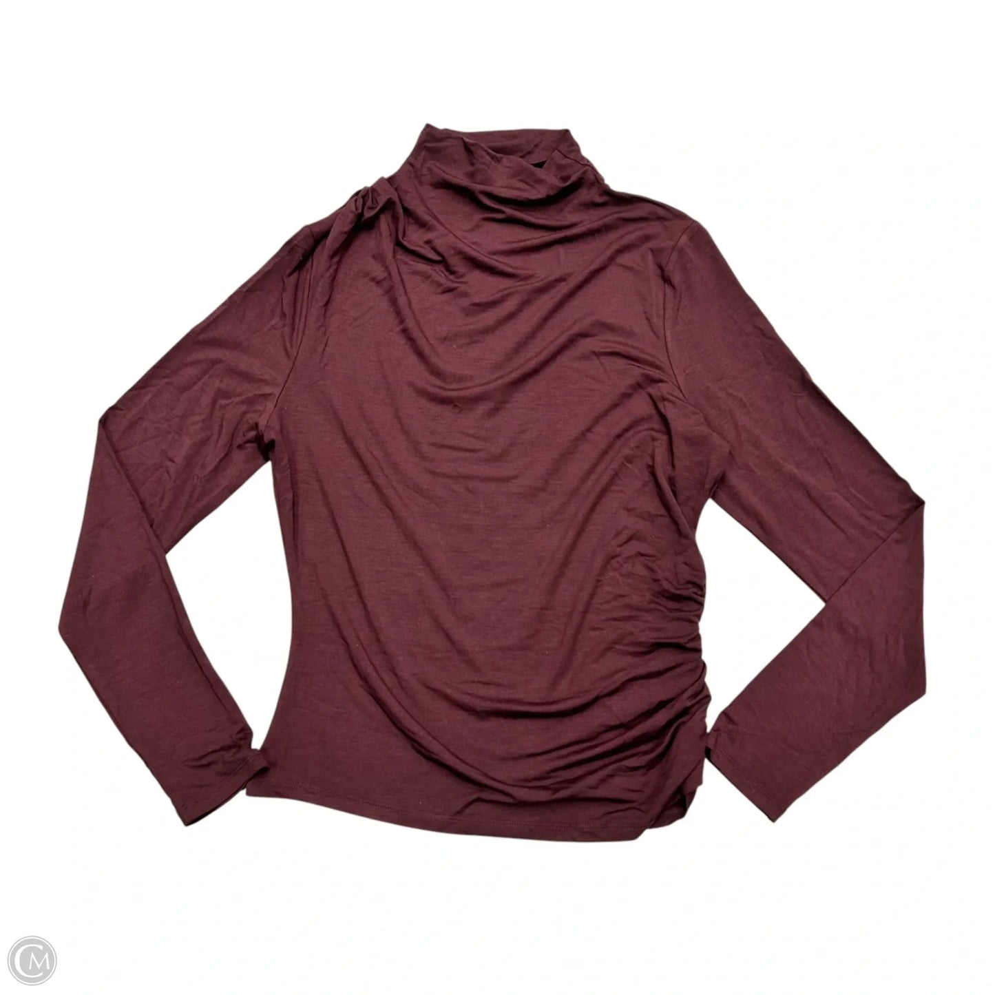 Top Long Sleeve By Veronica Beard In Maroon, Size: L
