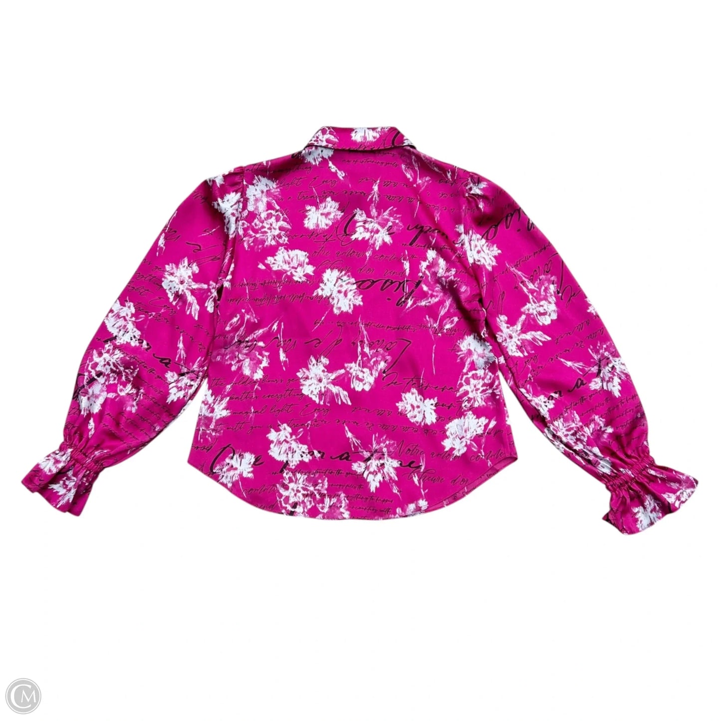 Top Long Sleeve By Cinc A Sept In Pink & Purple, Size: L