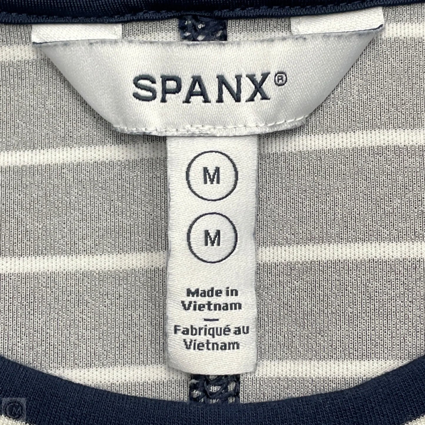 Dress Casual Midi By Spanx In Blue & White, Size: M