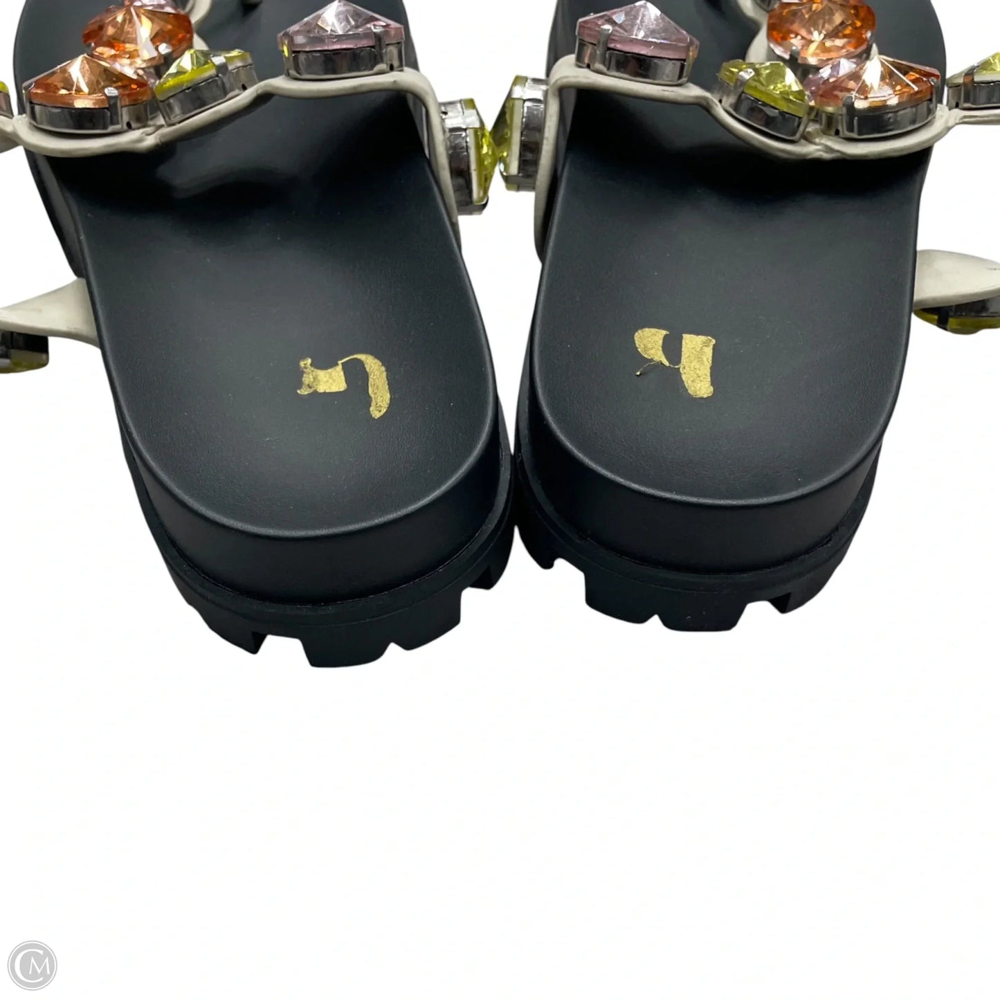 Sandals Flats By Gb In Black, Size: 7.5