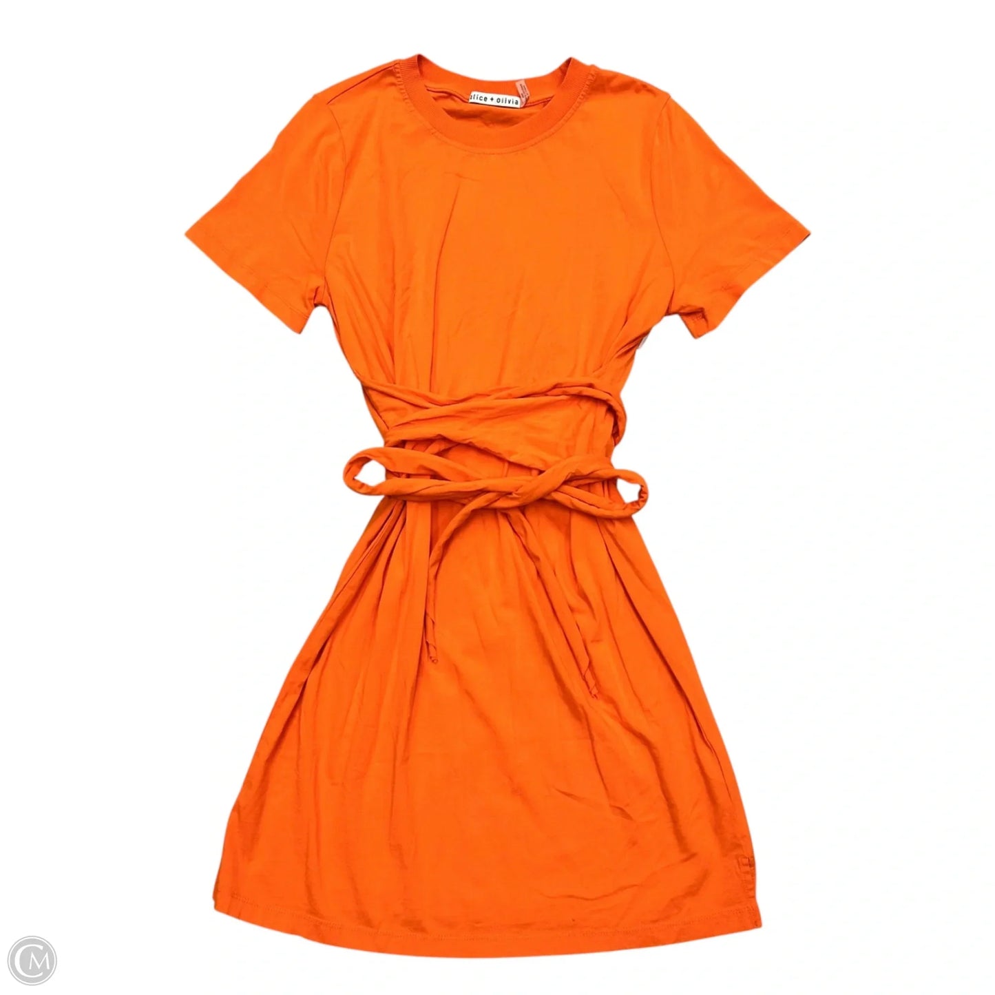 Dress Designer By Alice + Olivia In Orange, Size: M