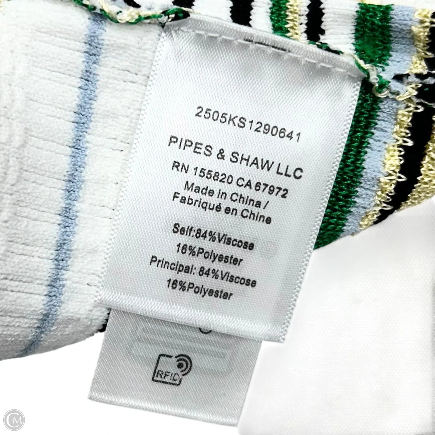 Top Sleeveless By Veronica Beard In Striped Pattern, Size: S