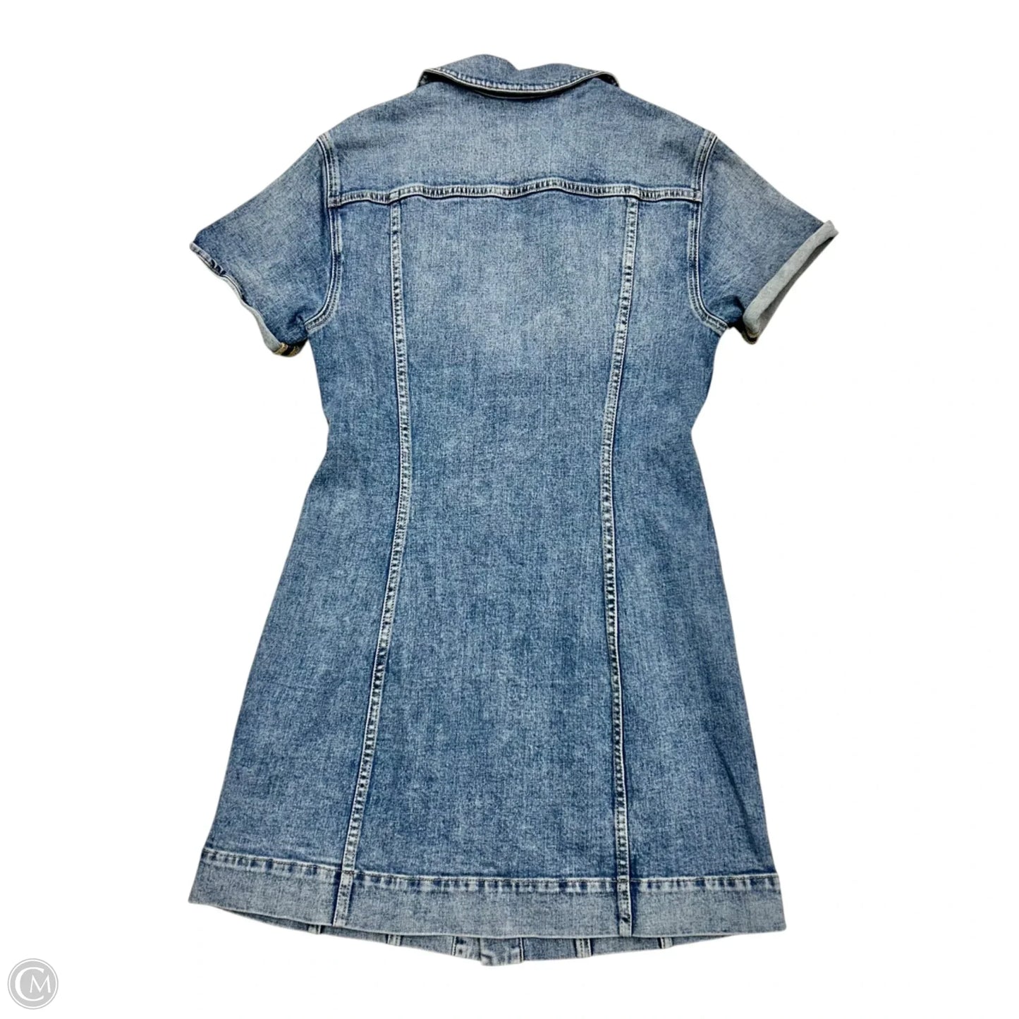 Dress Designer By Alice + Olivia In Blue Denim, Size: S
