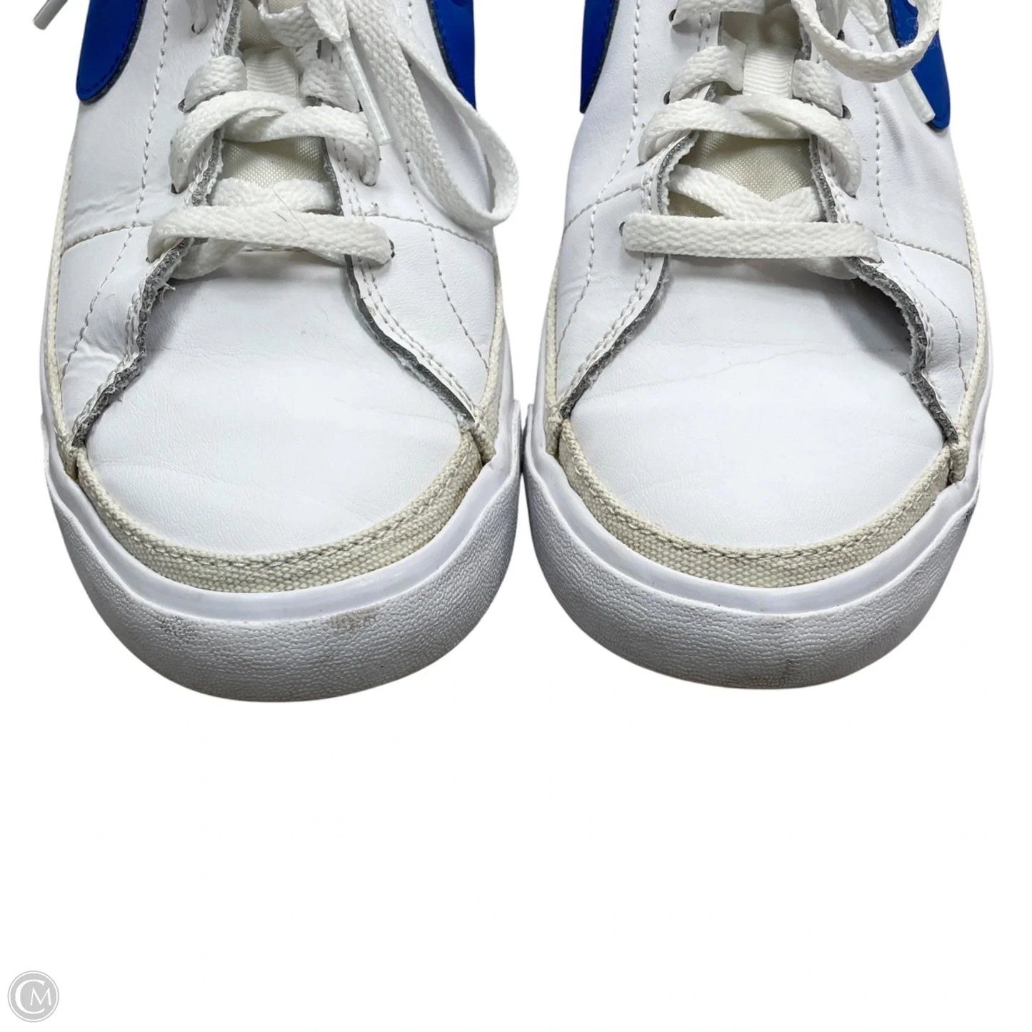 Shoes Sneakers By Nike In Blue & White, Size: 8.5