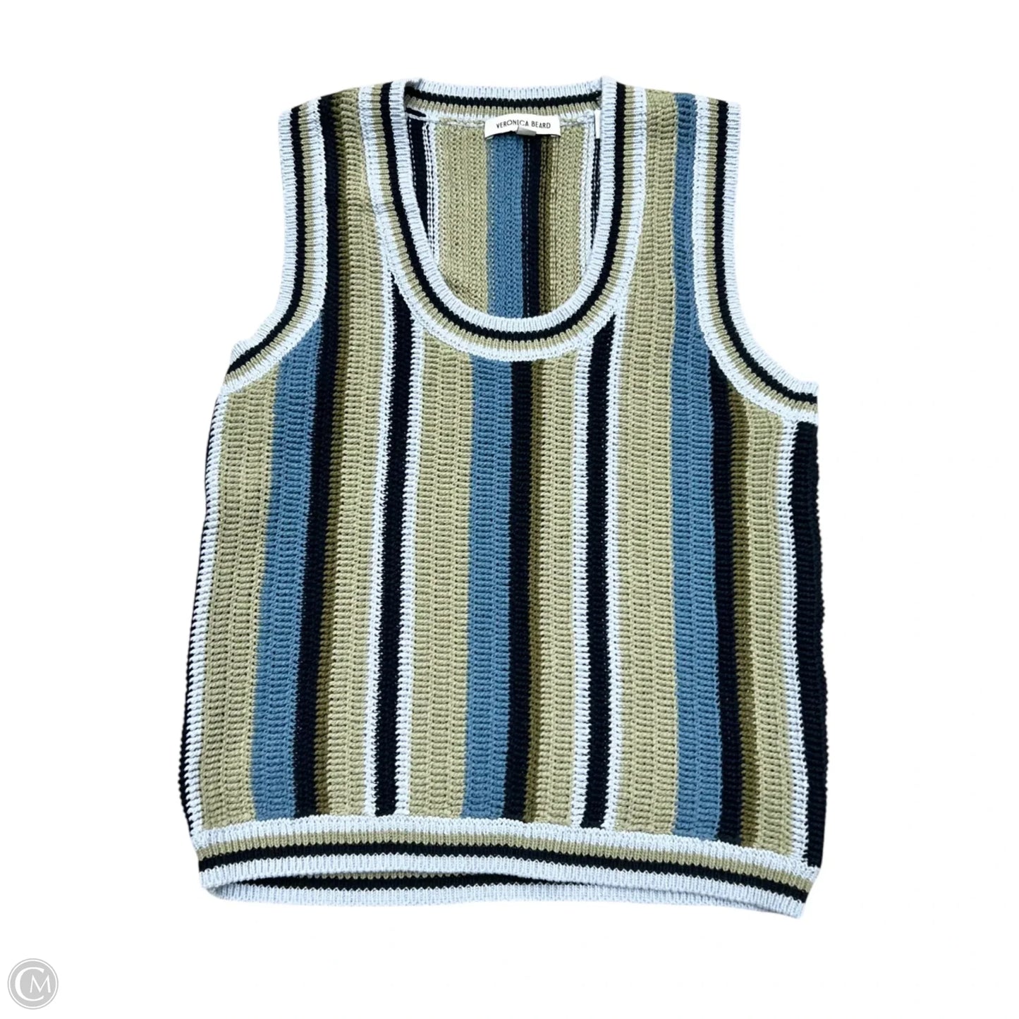 Top Sleeveless By Veronica Beard In Blue & Green, Size: S