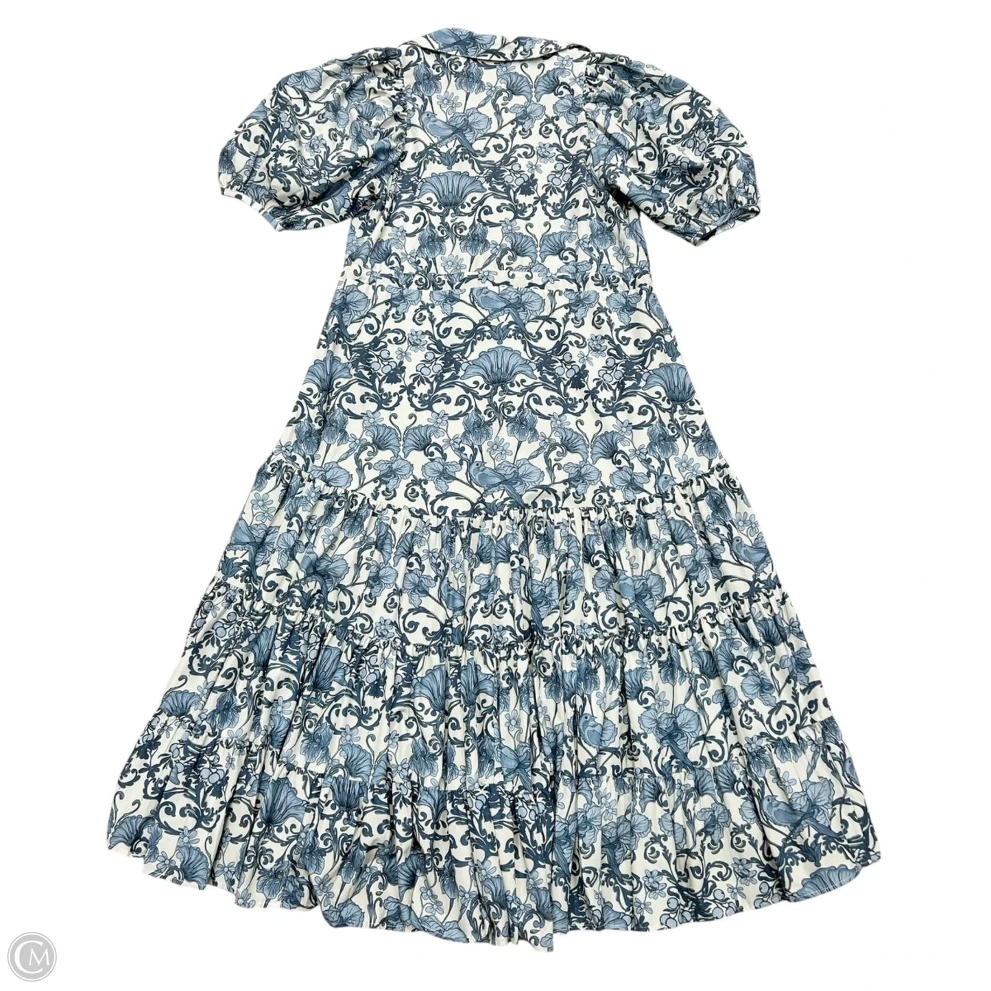 Dress Casual Maxi By Kleid In Blue & Cream, Size: S