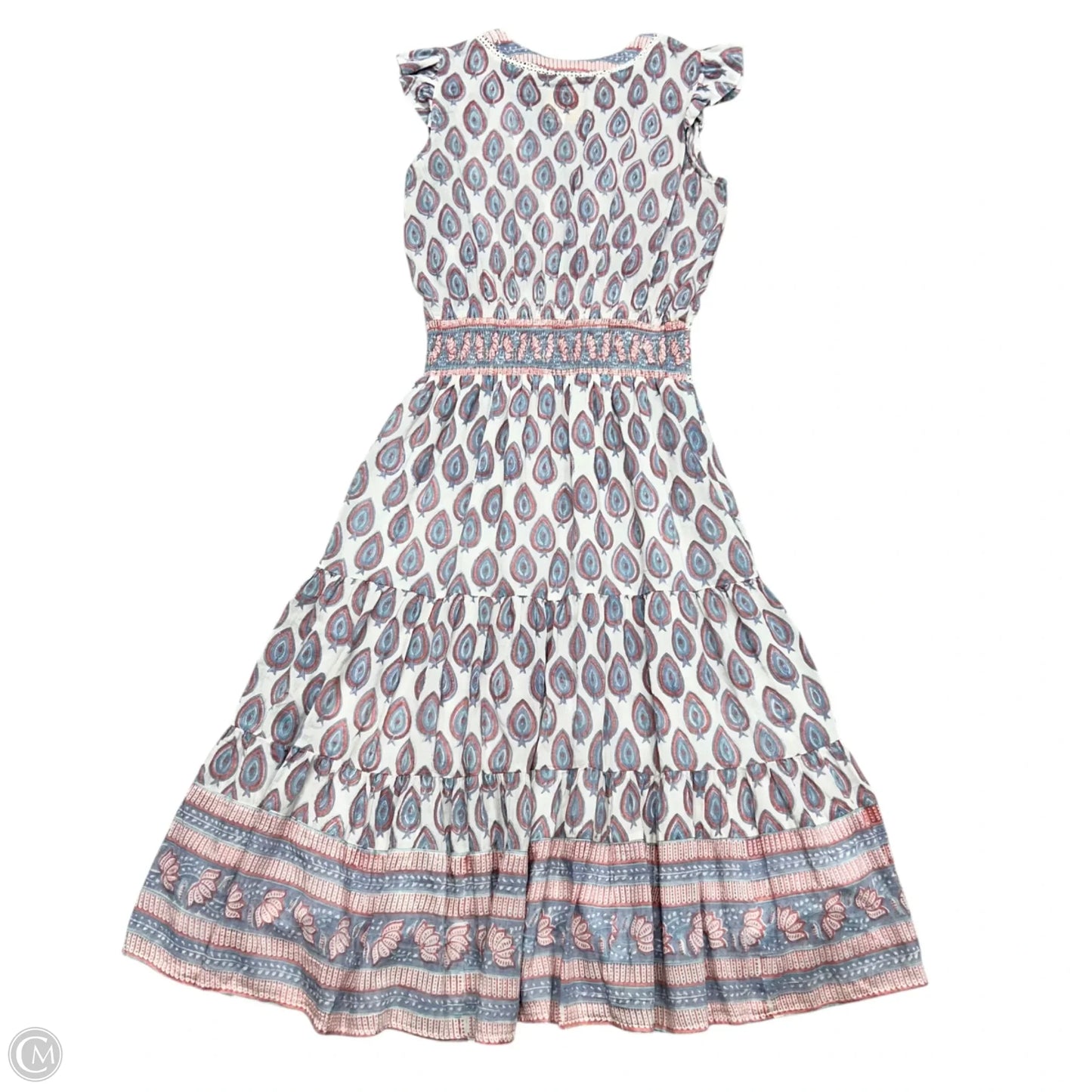Dress Casual Maxi By Bell In Blue & Pink, Size: S