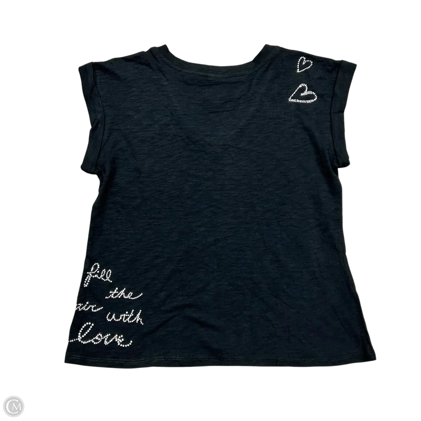 Top Short Sleeve By Cinc A Sept In Black, Size: S