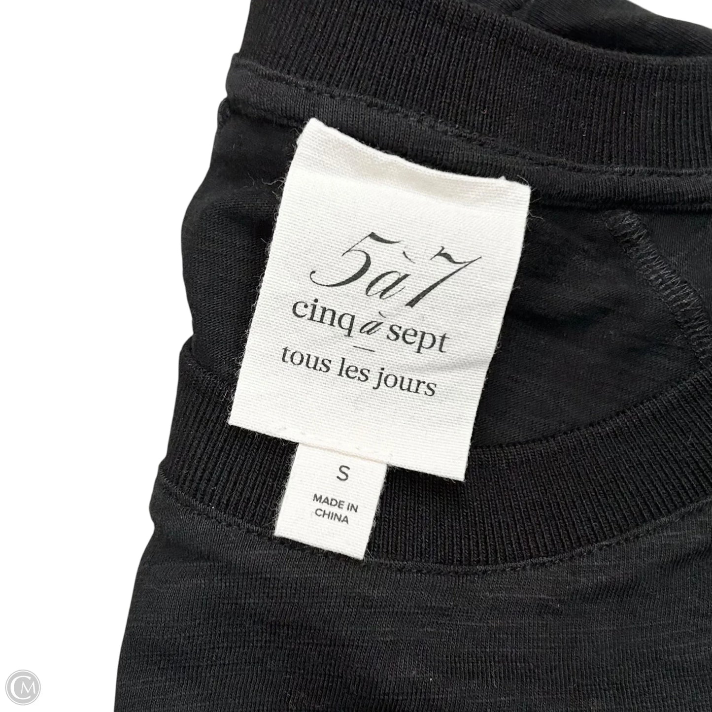 Top Short Sleeve By Cinc A Sept In Black, Size: S