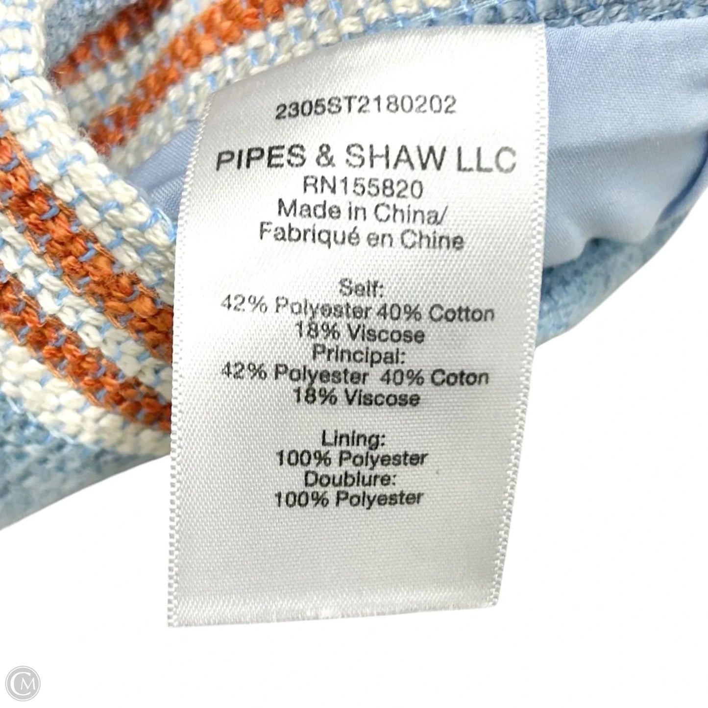 Shorts By Veronica Beard In Blue & Orange, Size: 2