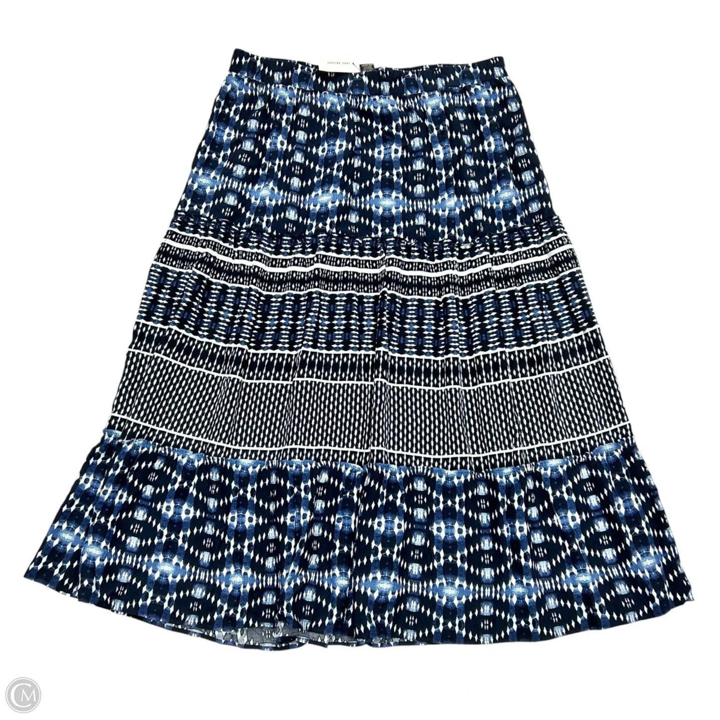 Skirt Maxi By Lane Bryant In Blue & White, Size: 2x