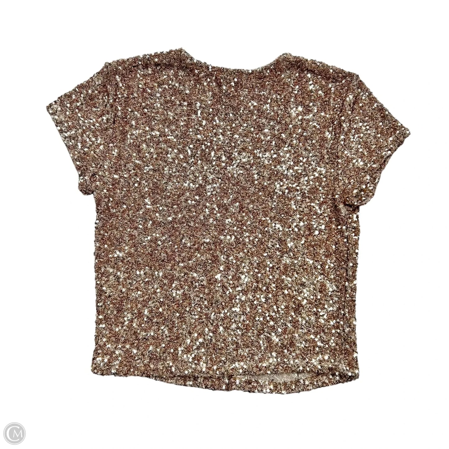 Top Short Sleeve By Maeve In Rose Gold, Size: M